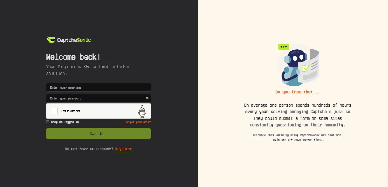 Log-in-page